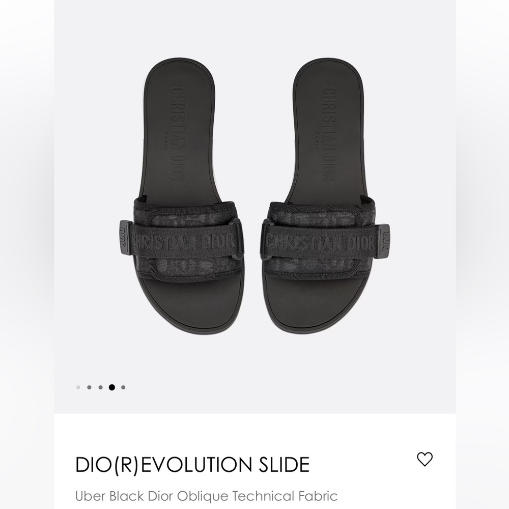 New, authentic DIOR evolution SLIDE
Uber Black Dior Oblique Technical Fabric